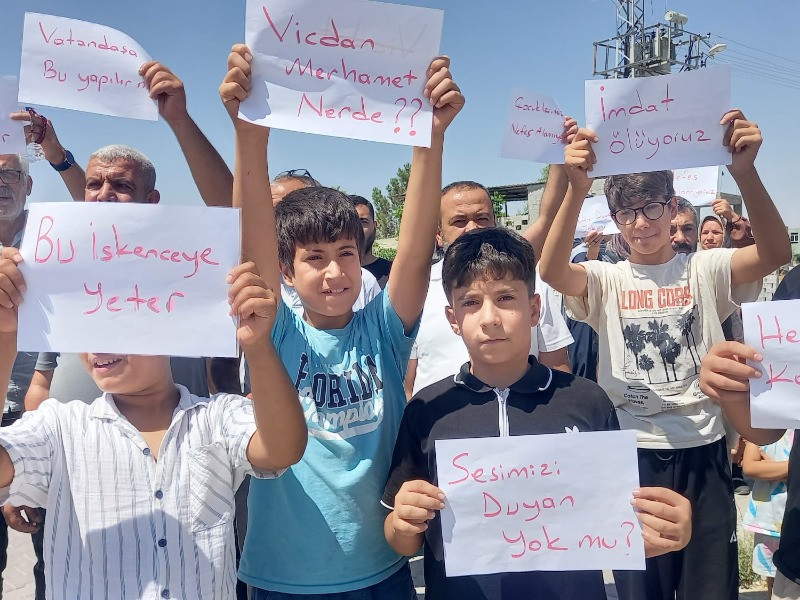 Kahta'da “İmdat Ölmek İstemiyoruz” Eylemi