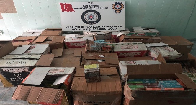 3 bin 969 paket kaçak nargile tütünü ele yakalandı