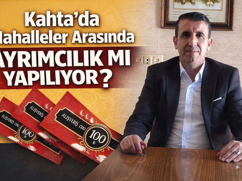 Kahta'da Mahalleler Arasında Ayrımcılık mı Yapılıyor?