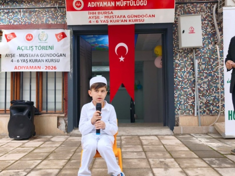 Adıyaman'da 4-6 yaş Kur'an kursu hizmete açıldı