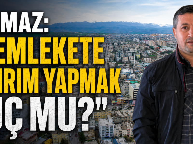 YILMAZ: “Memlekete yatırım yapmak suç mu?”