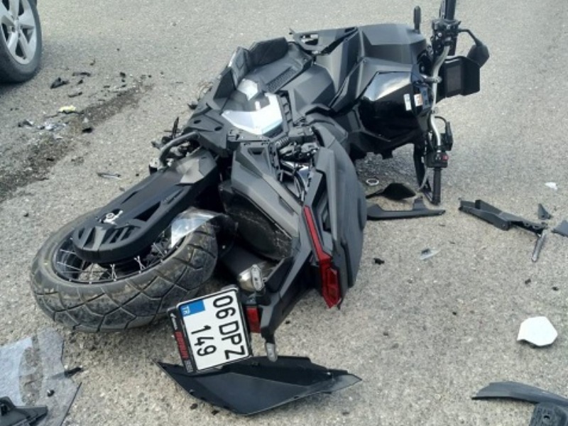 Bir Motosiklet kazası daha: 1 yaralı