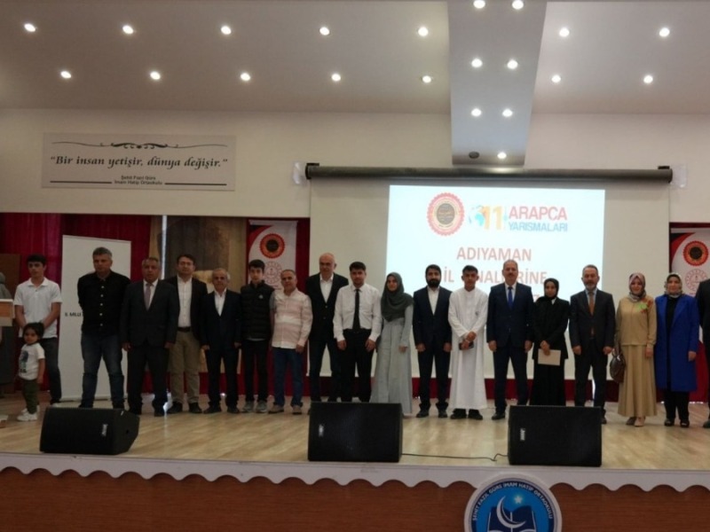 Arapça Bilgi ve Etkinlik Yarışması’nda 3 birincilik Kahta'ya